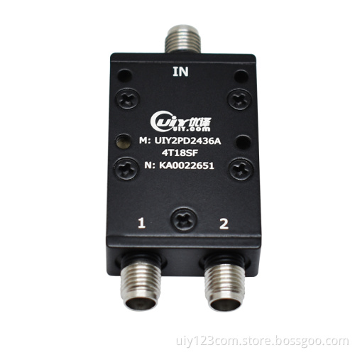 C X Ku Band 4.0 to 18.0GHz RF 2 Way Power Divider For Satcom&Radar System